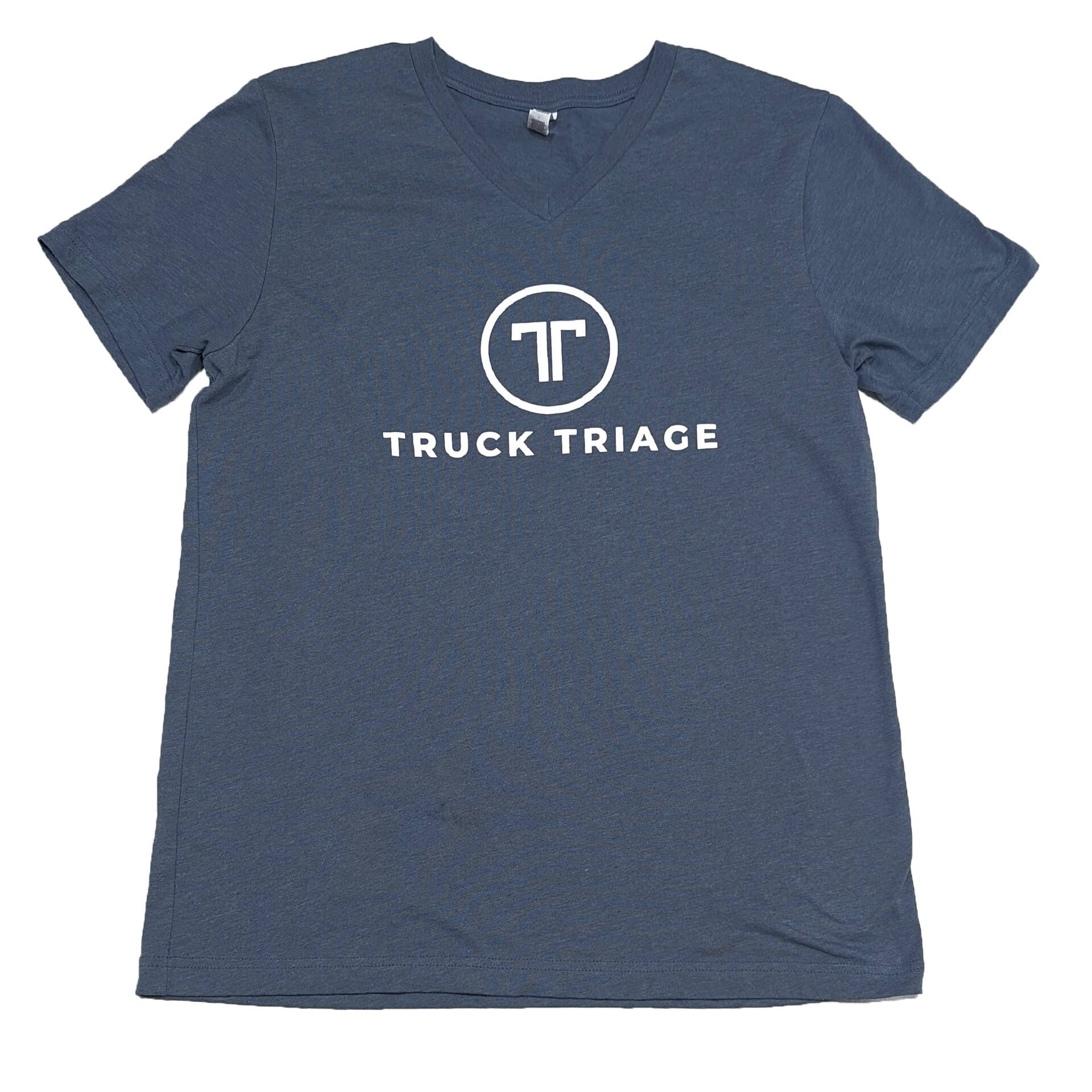 Truck Triage V-Neck Shirt - Navy